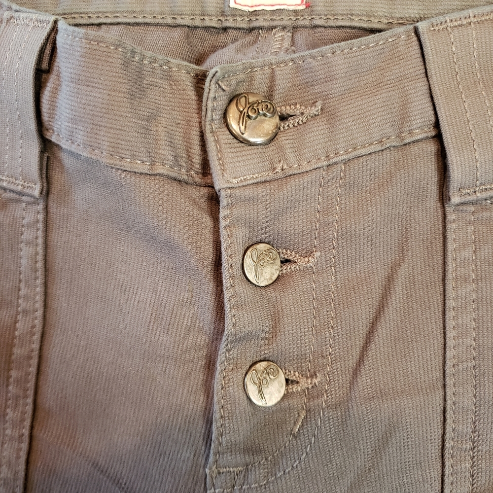 Joie grey cotton pants pockets stretch